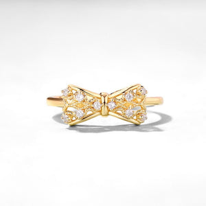 Yellow gold ring women