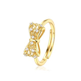 Yellow gold ring women