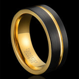 Ring Tide Tungsten Gold Jewelry Ring