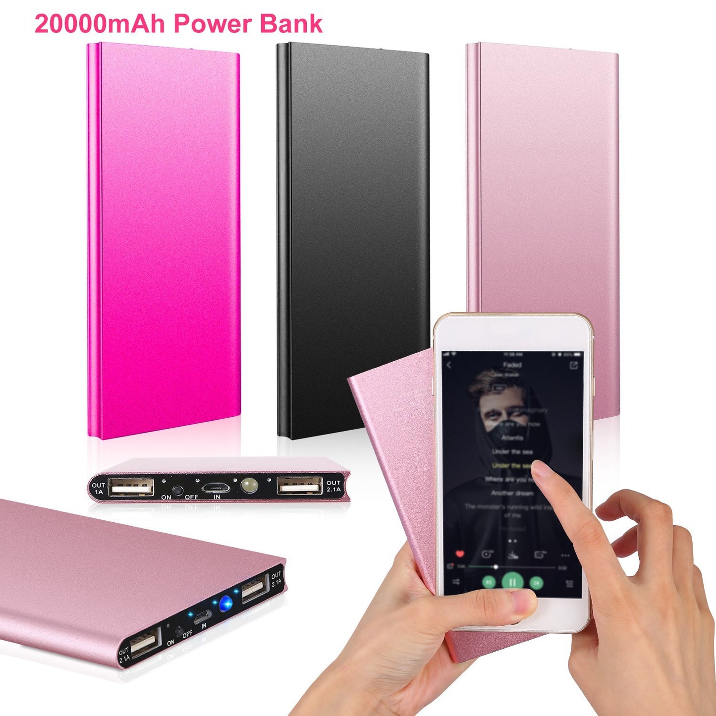 20000mAh Power Bank Ultra-thin