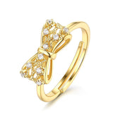 Yellow gold ring women