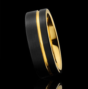 Ring Tide Tungsten Gold Jewelry Ring