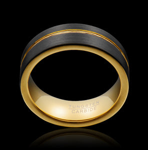 Ring Tide Tungsten Gold Jewelry Ring