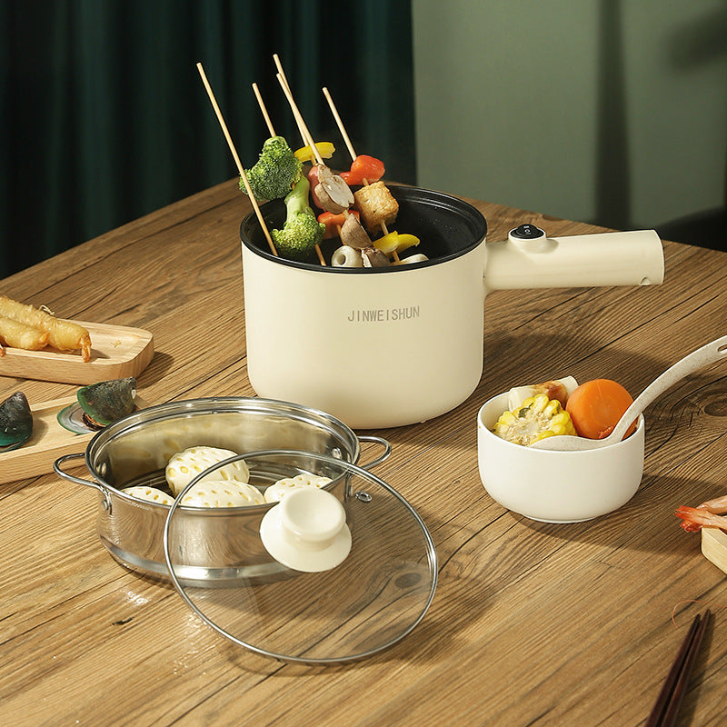 "Mini Electric Hot Pot – Portable Multi-Function Non-Stick Cooker"
