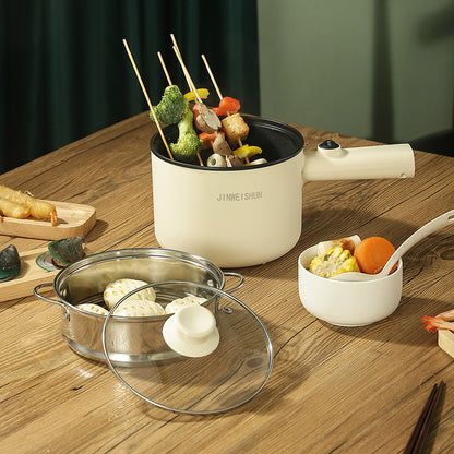 "Mini Electric Hot Pot – Portable Multi-Function Non-Stick Cooker"